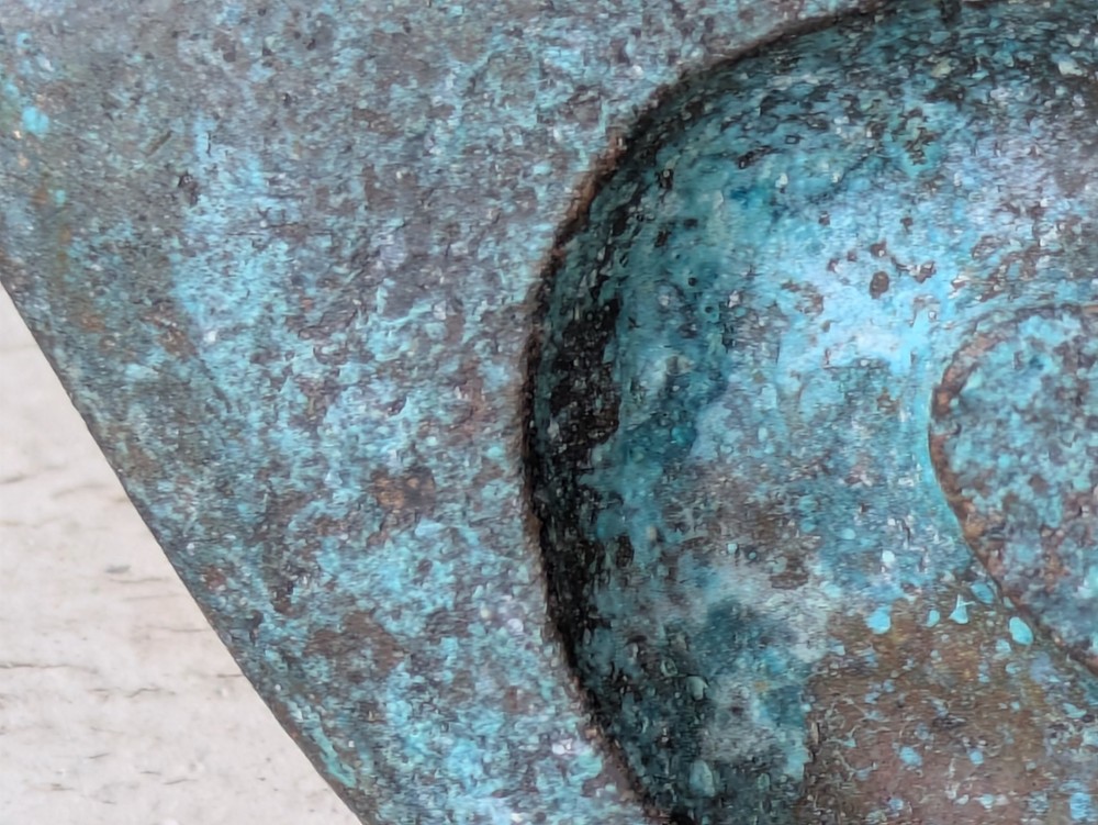 1967 "Antico" Eye by Jerome & Evelyn Ackerman Hand-cast Solid Brass Pull