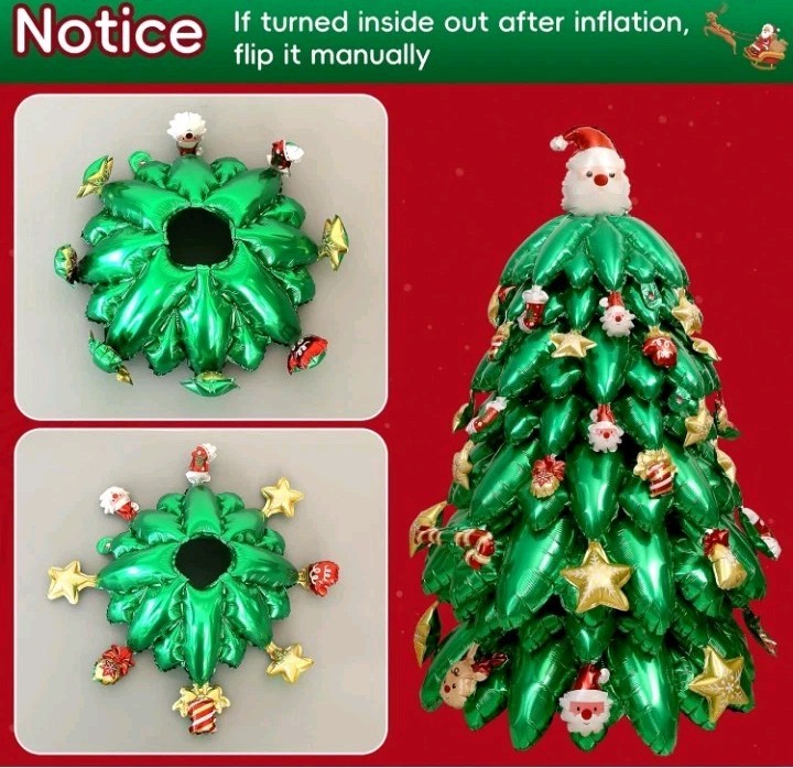 52" Christmas Tree DIY Mylar Baloon Kit