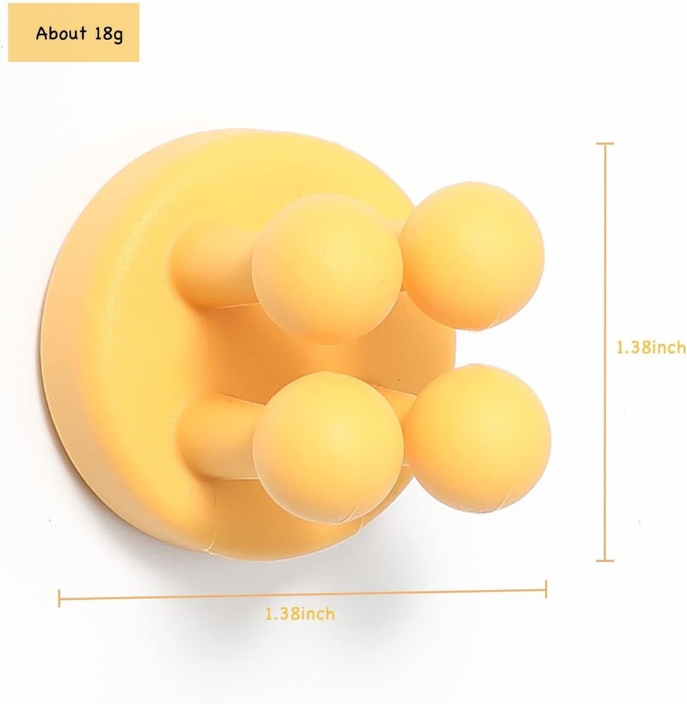 Multi-Function Silicone Toothbrush Holders - Easy Install Waterproof Wall Hooks