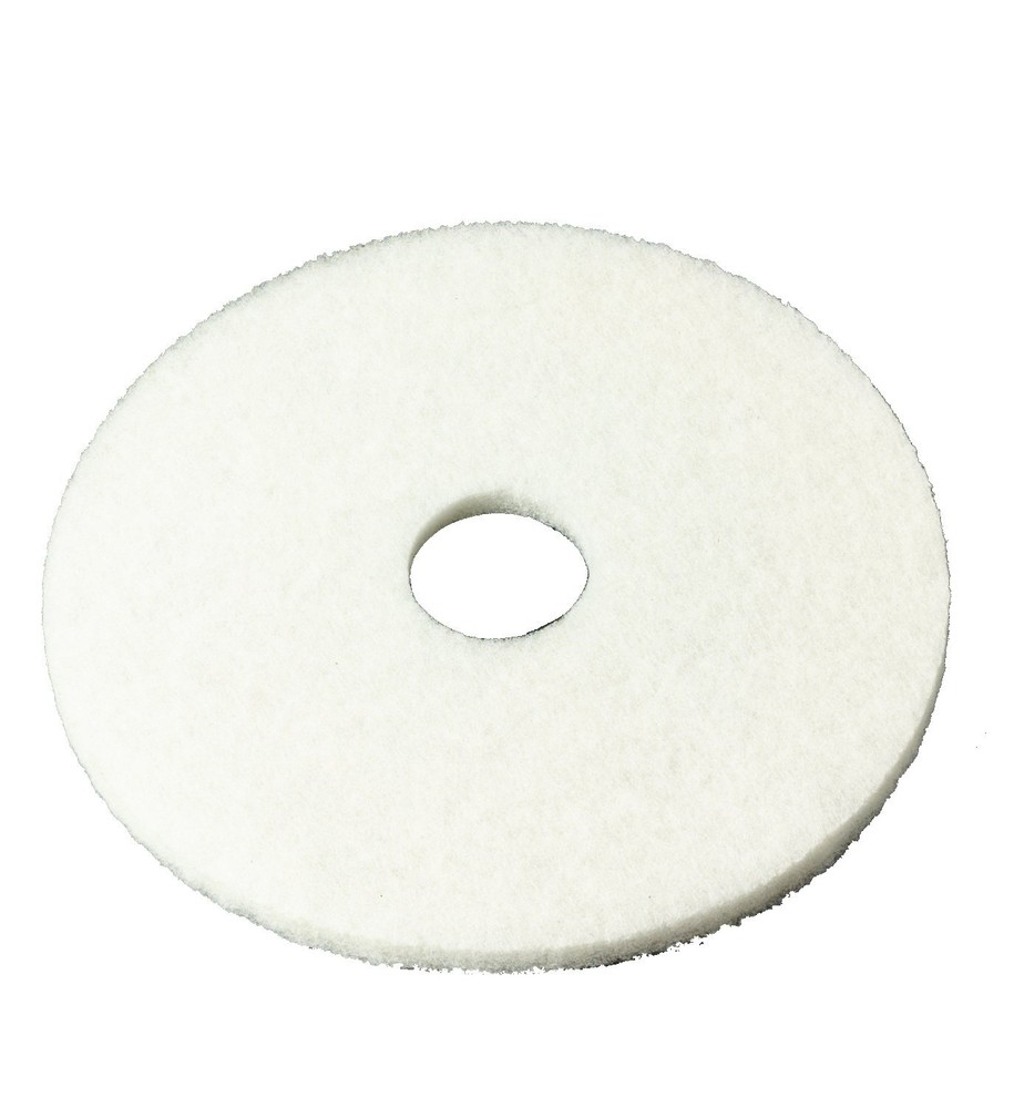 3M White Super Polish Pad 4100 13 in 5/Case