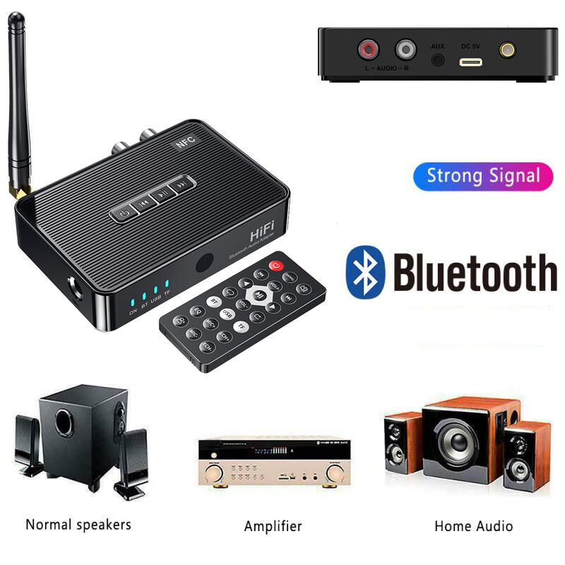 Bluetooth 5.3 Receiver Transmitter 3.5mm AUX/Optical/Coaxial/6.5mm Audio Adapter