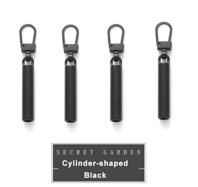 4 PCS Detachable Zipper Pull Replacement Zippers Pull Tabs Zipper Sliders Repair