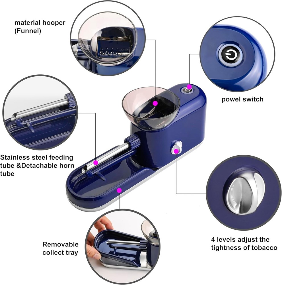 Multifunction Electric Pre Roll Machine with Essential Accessories - Ideal Gift=