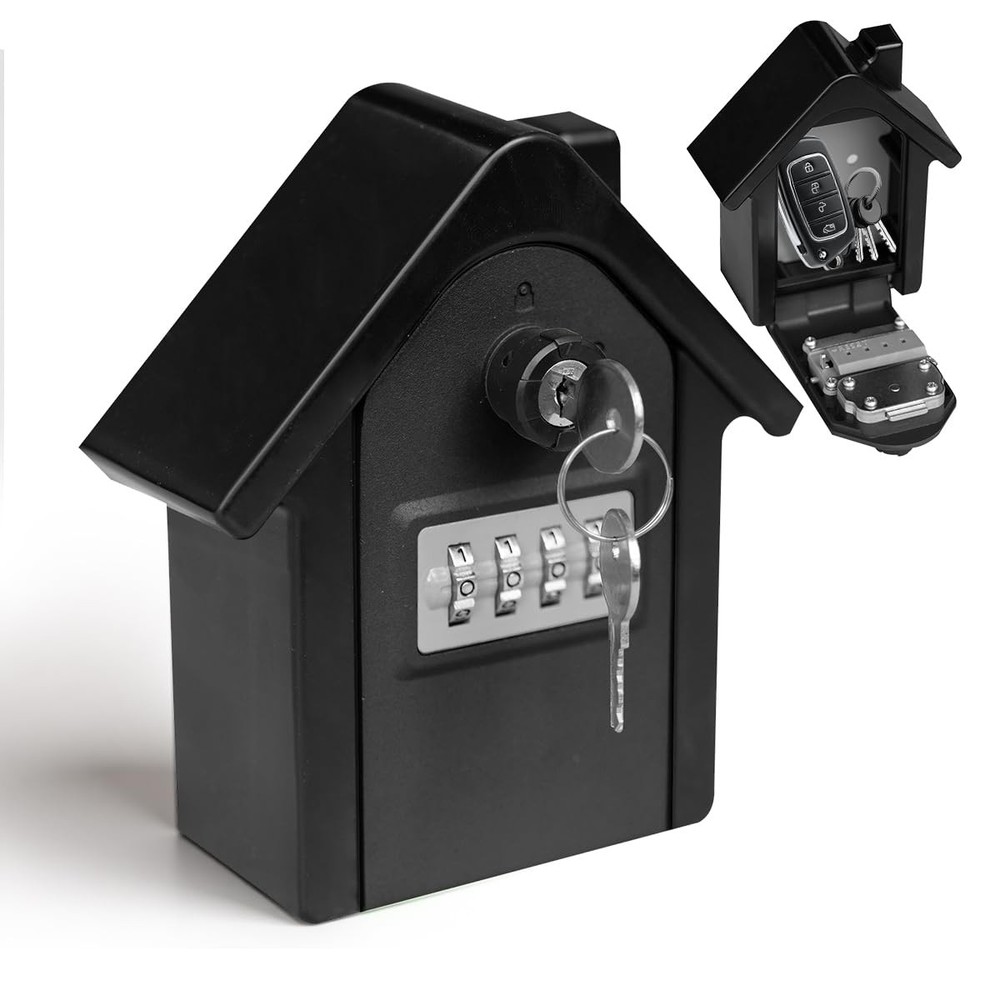 Key Lock Box with Combination Wall Mounted Key Storage Box Waterproof