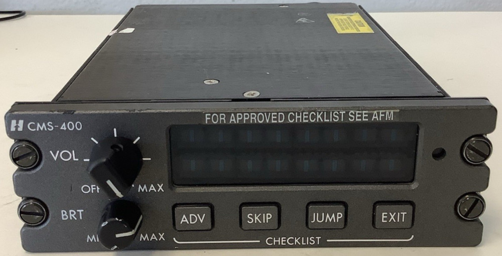 Honeywell CMS-400 Digital Cockpit Checklist System Aircraft Avionics CMS400