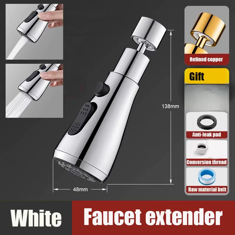 Universal 720° Rotate Kitchen Faucet Extender Aerator Splash Filter Kitchen Wash
