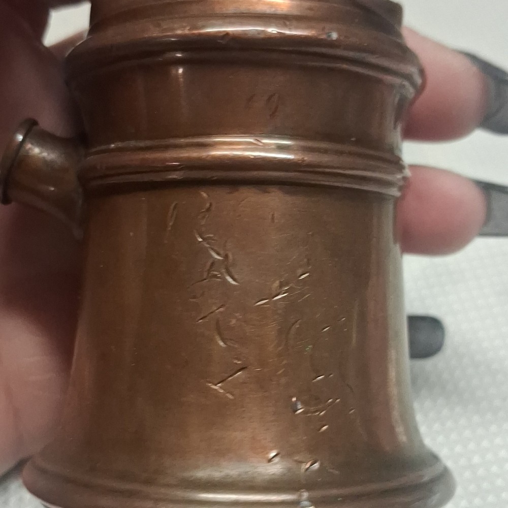 Ronson Vintage Table Lighter Copper Finish with Clover