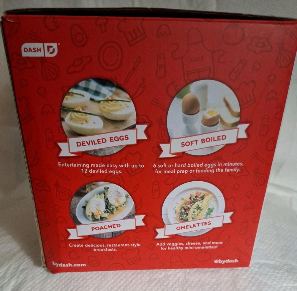 Dash Rapid Egg Cooker 6 Egg Capacity Electric Cooker for Hard Boiled Eggs Black