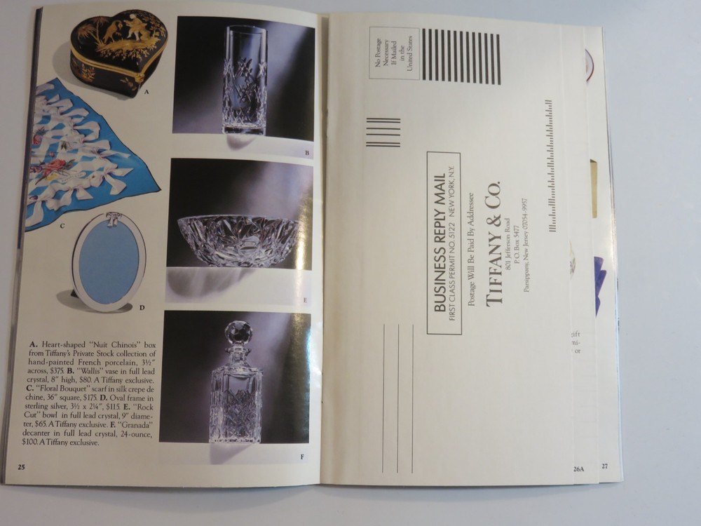 Tiffany & Co. ~ Fall Selections 1992 Catalog