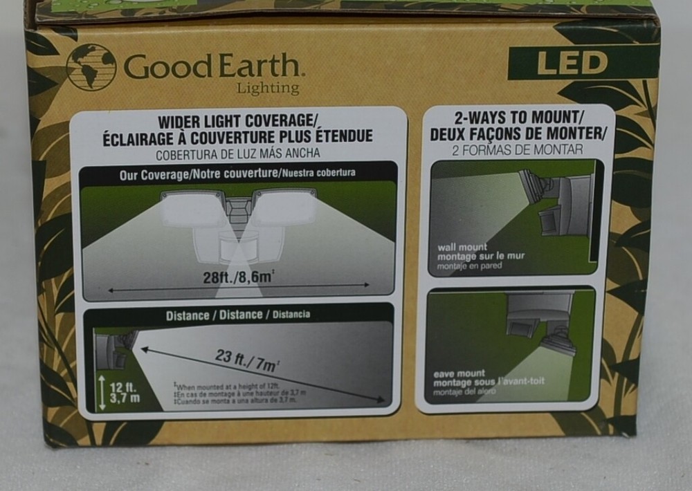 GoodEarth Lighting SE1294WHG02LF7G Motion Activated Security Light