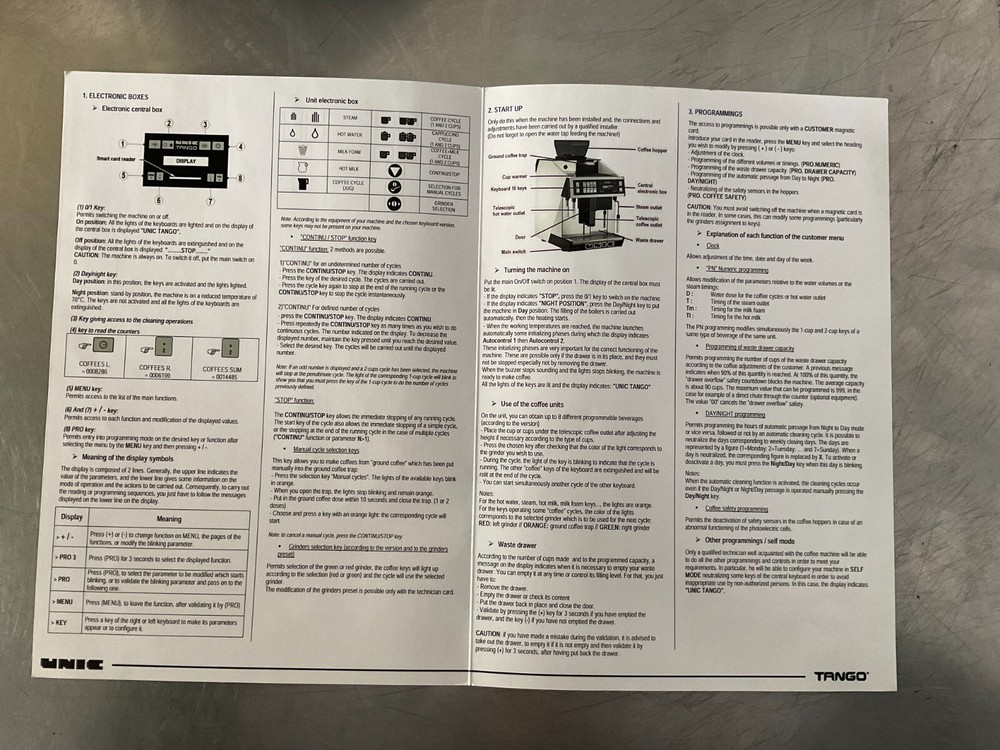 TANGO UNO UNIC ESPRESSO MACHINE