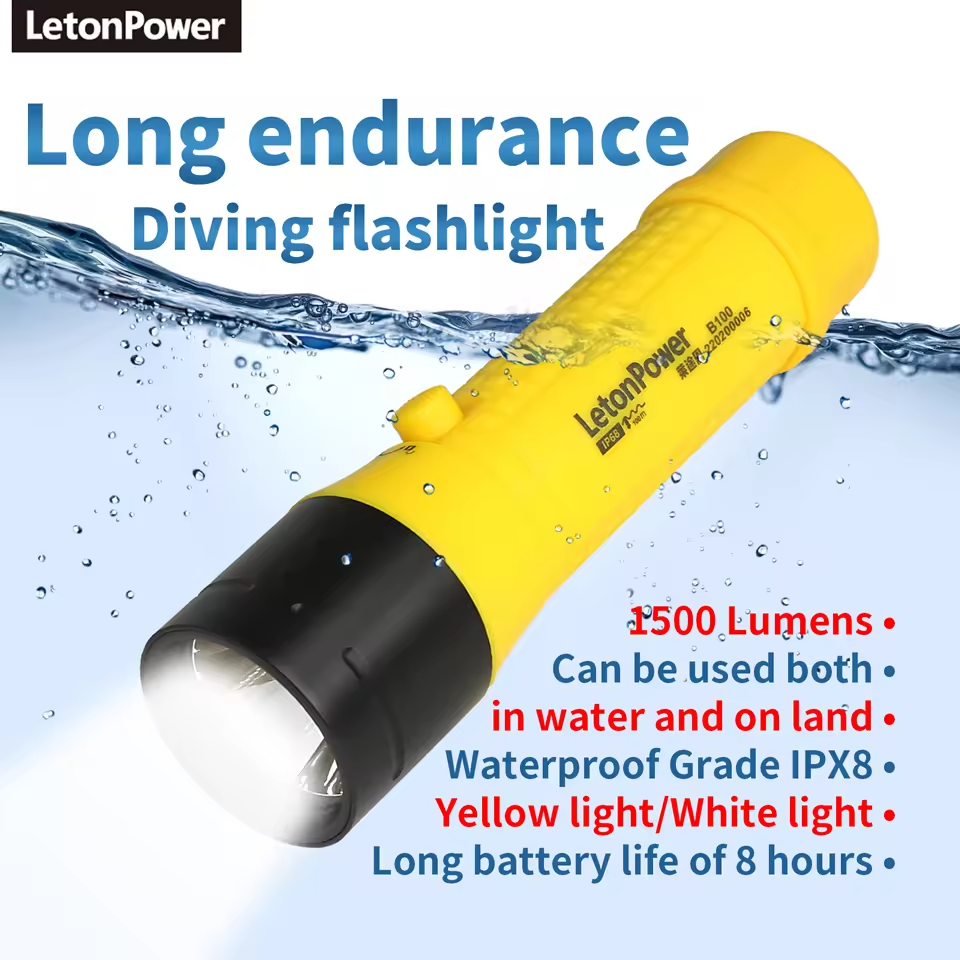 LetonPower Deep Diving Torch Light B100