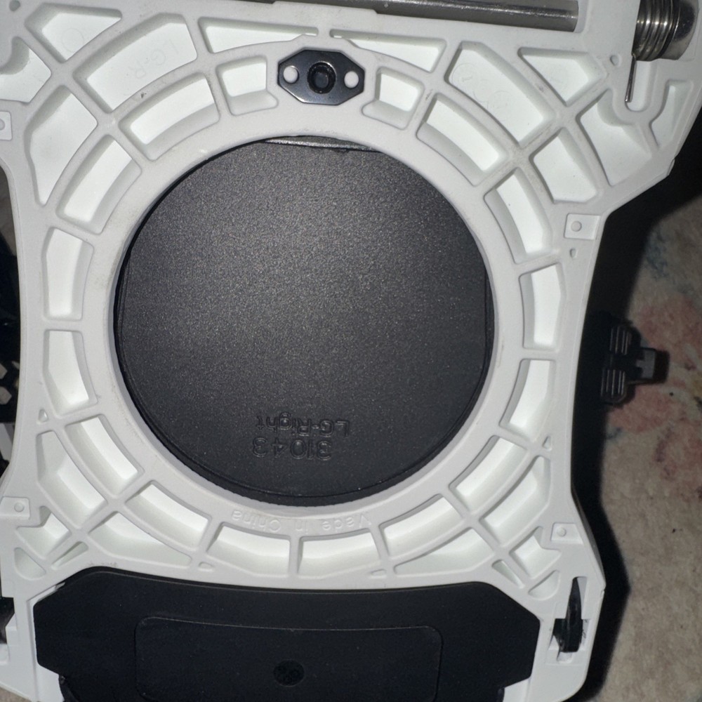 Nidecker SuperMatic Drop In Snowboard Bindings White LARGE