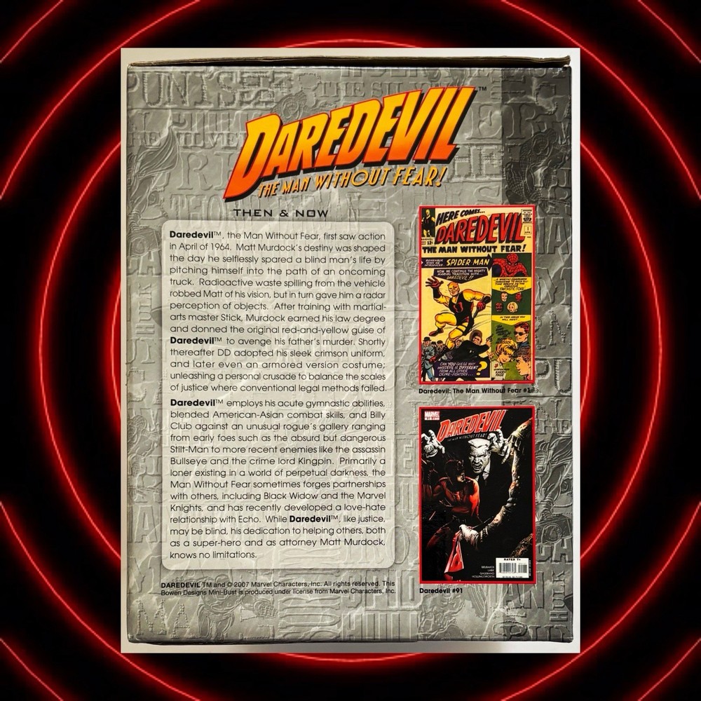 Marvel Bowen Designs Daredevil Classic Red Version mini-bust MIB #1417/3250 2007