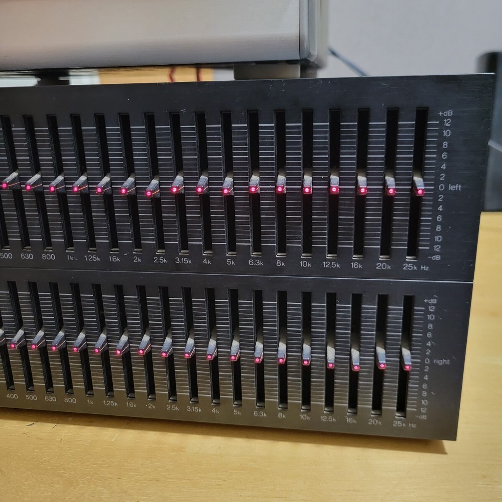 Technics SH-8075 Graphic Equalizer Vintage Audio Unit Used