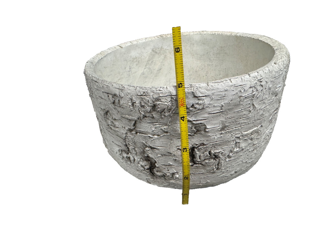 NATURAL LOOKING Birch Planter 5” Tall 9” Wide Round
