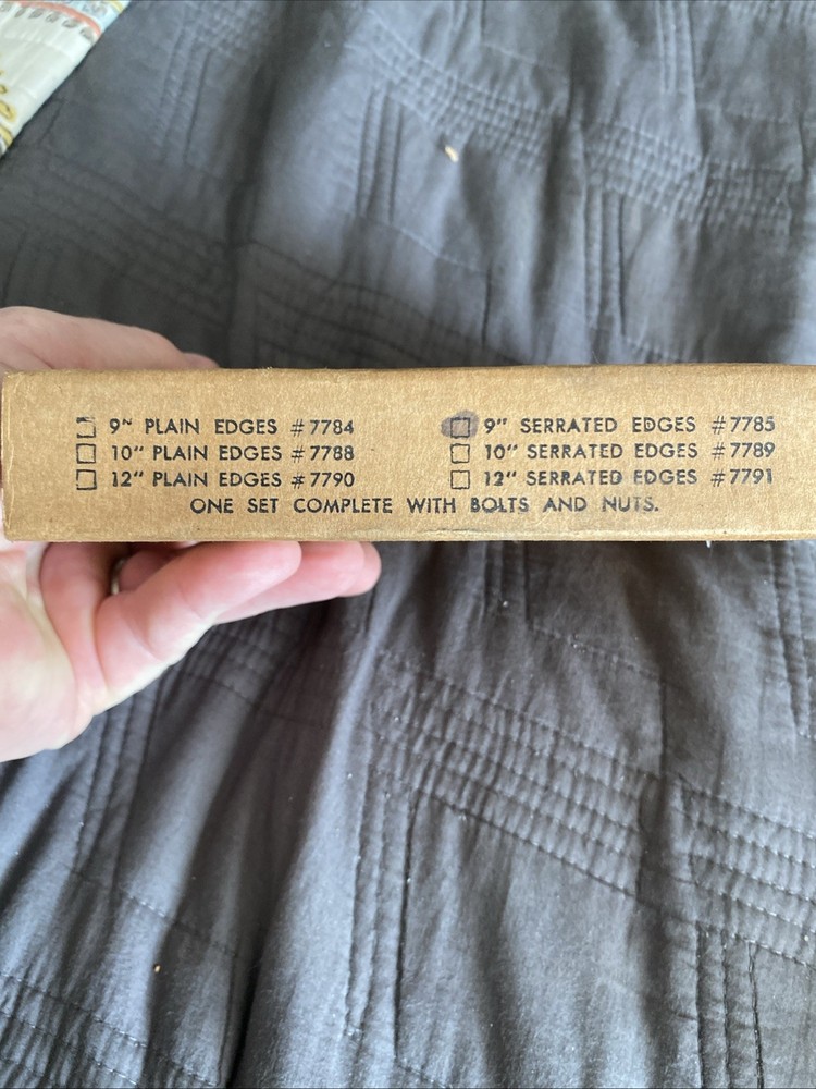 Danuser 9” Serrated Edges #7785 Set Auger Edges