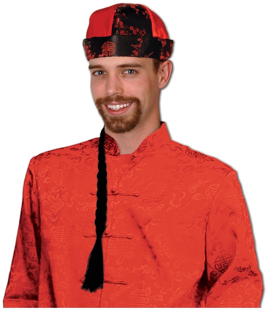 Mandarin Hat w/Braid for Halloween - Beistle