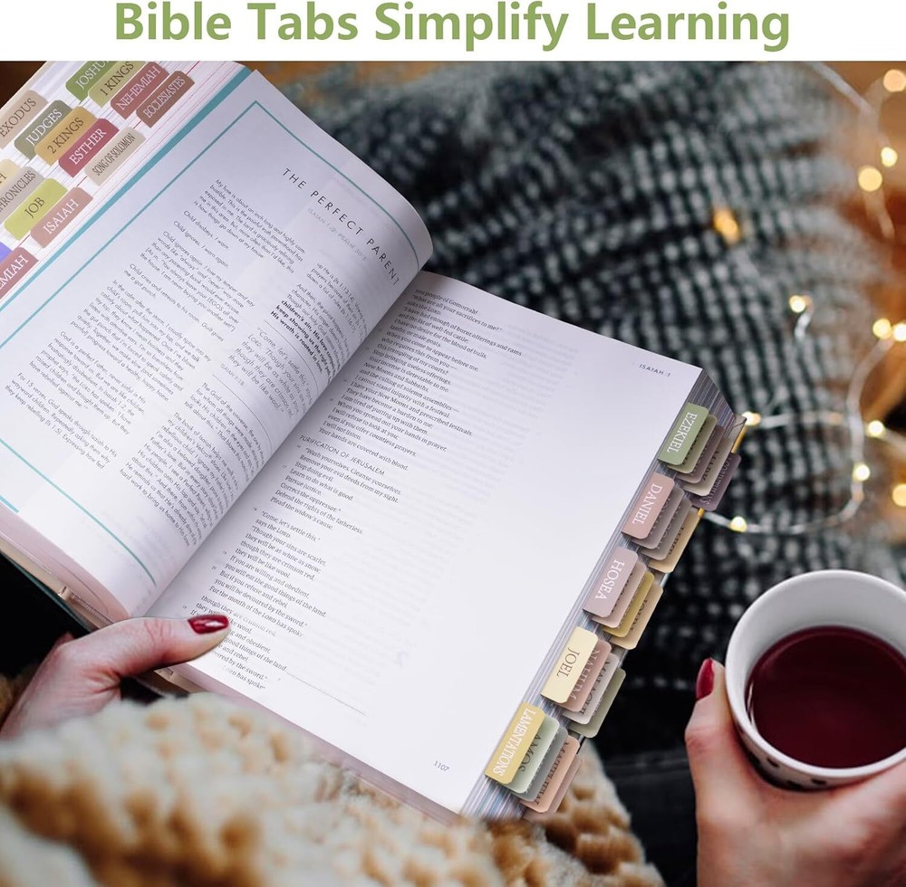Laminated Bible Tabs for Study Bible New & Old Testament Tabs Bible Book Tabs