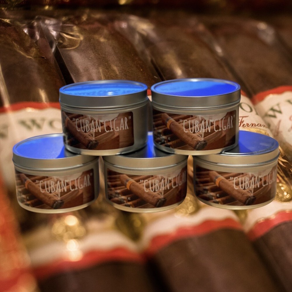 cigar scented candle