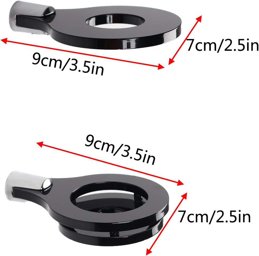 Vertical Acrylic Lightsaber Wall Mount Display Bracket - Black