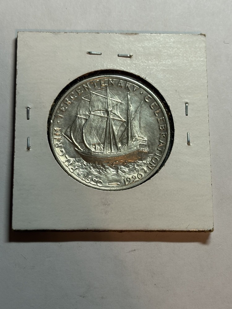 1921 Pilgrim Half Dollar UNC Detail Better Date