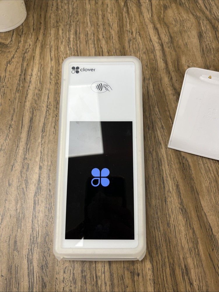 Clover Flex Handheld POS System C403 with Charging Cradle, White