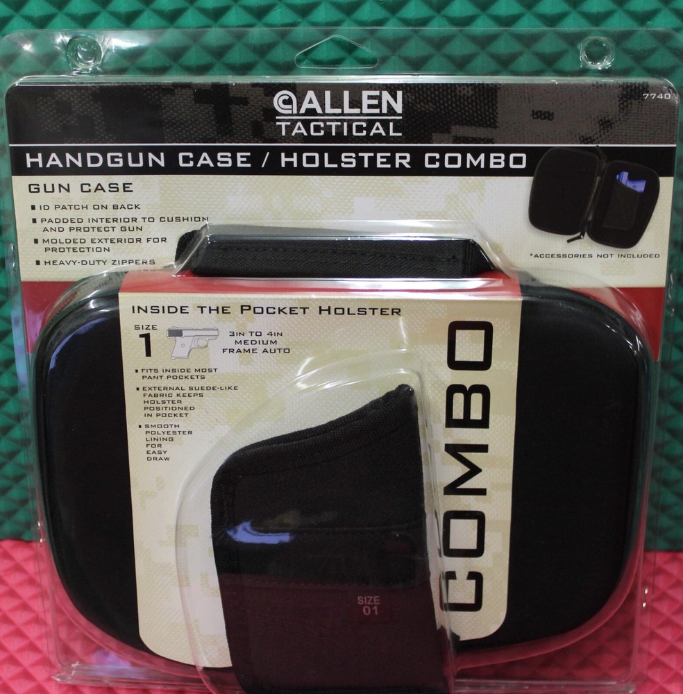 Allen Tactical Handgun Case Holster Combo for Medium Frame Autos 7740