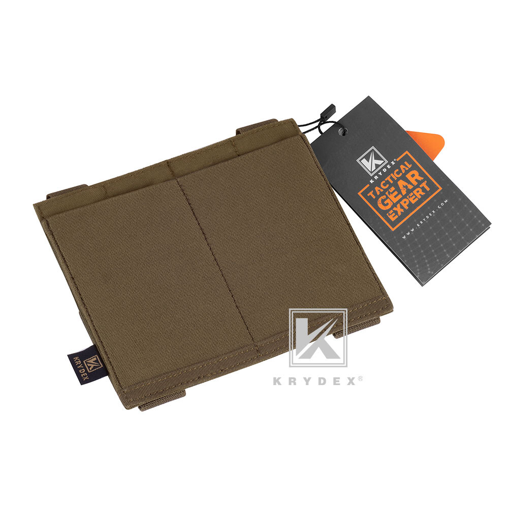 KRYDEX Tactical Double 5.56 Magazine Mag Pouch Elastic Open Top MOLLE Webbing
