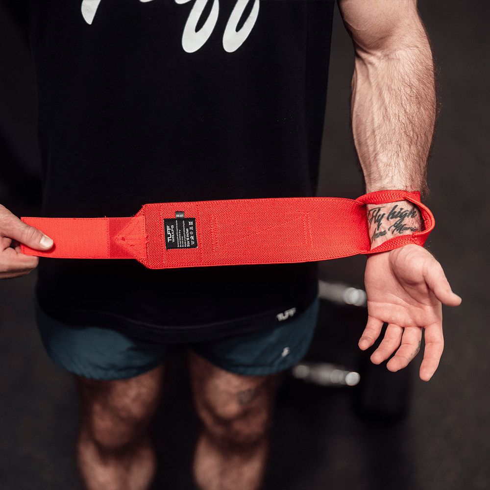 16" Villain Wrist Wraps - Solid Red