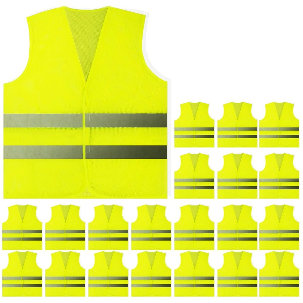 Multipurpose Reflective Vests - 20 Count