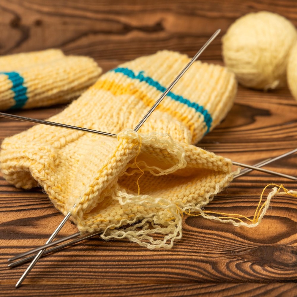 uxcell 3Pcs Size US 1.5 (2.5mm) Double-Pointed (2.5mm), Silver