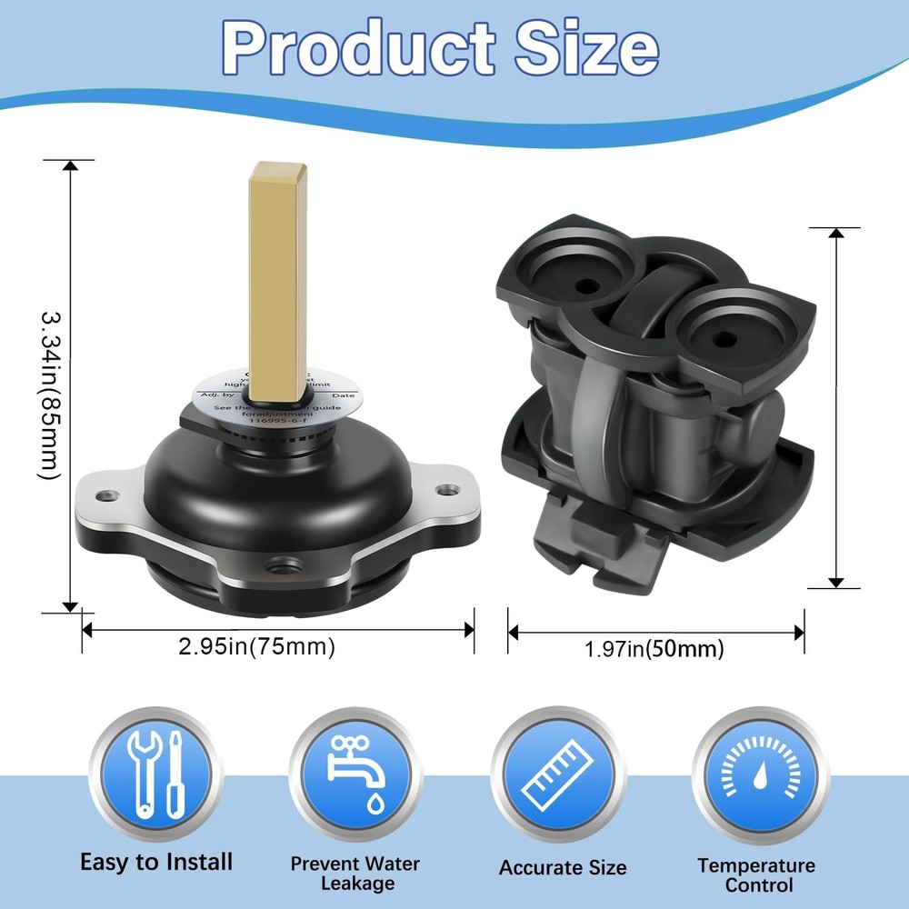 GP77886 Mixer Cap and GP800820 Pressure Balancing Unit Assembly, Compatible w...