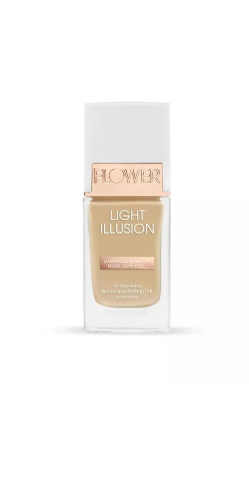 2 PACK FLOWER BEAUTY Light Illusion Foundation Warm Beige