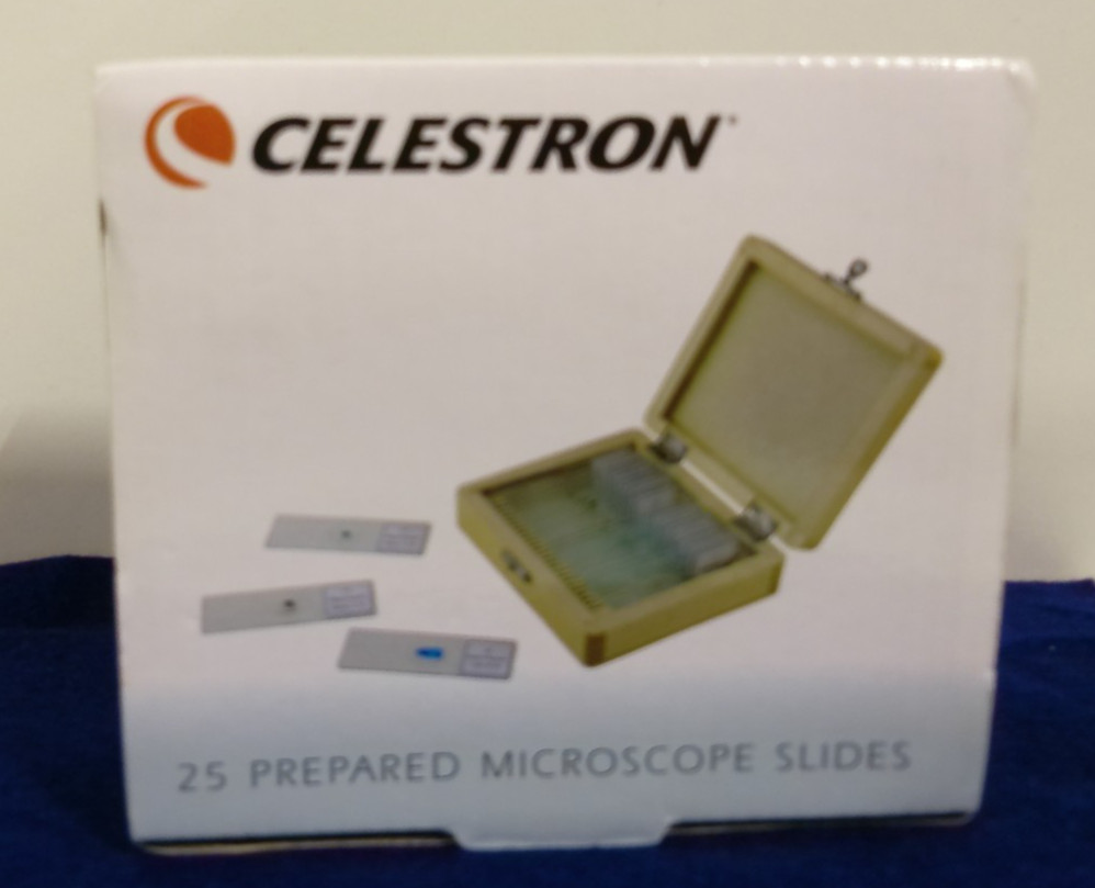 Celestron #44410 25 Prepared Microscope Slides Kit