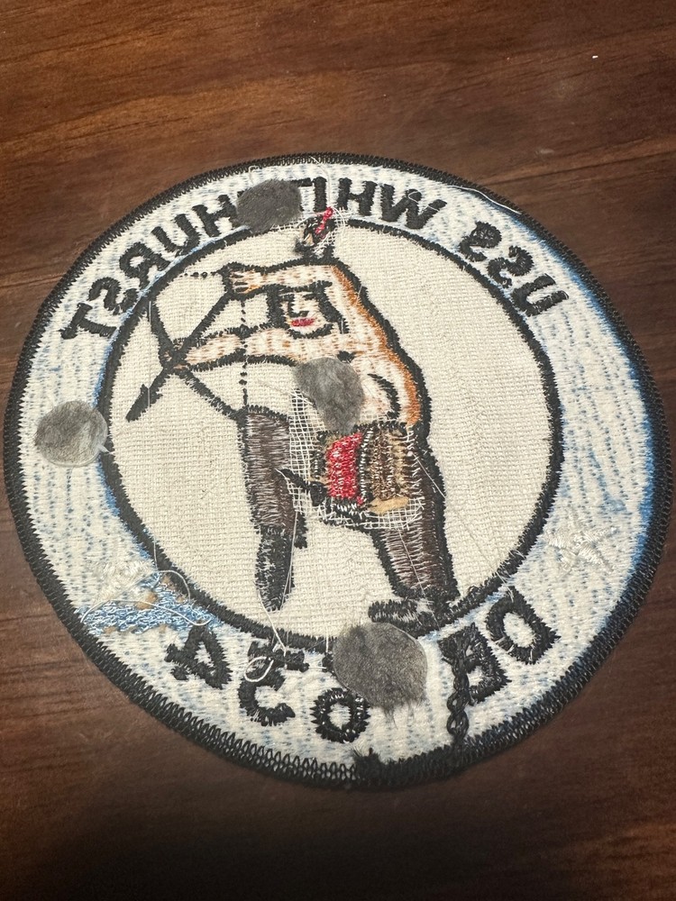 Vintage US Navy USS Whitehurst DE-634 Ship Patch