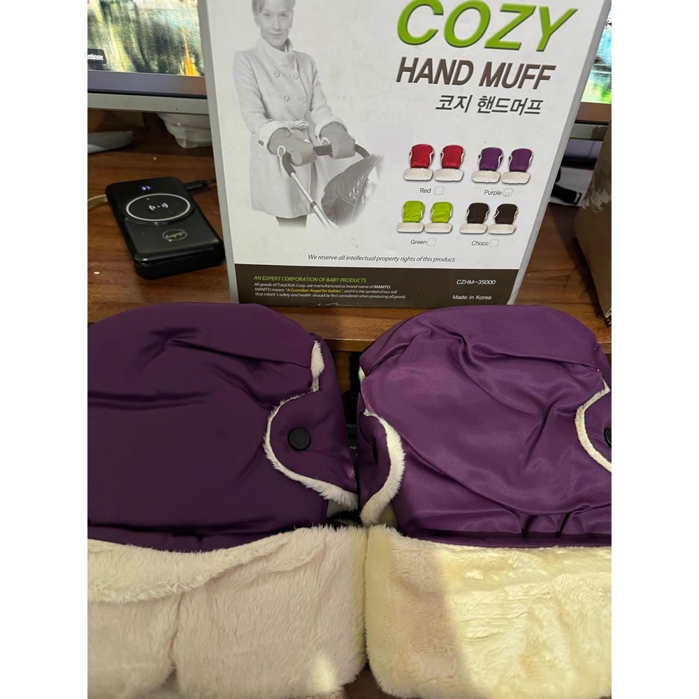 Manito Stroller Hand Muff, Purple