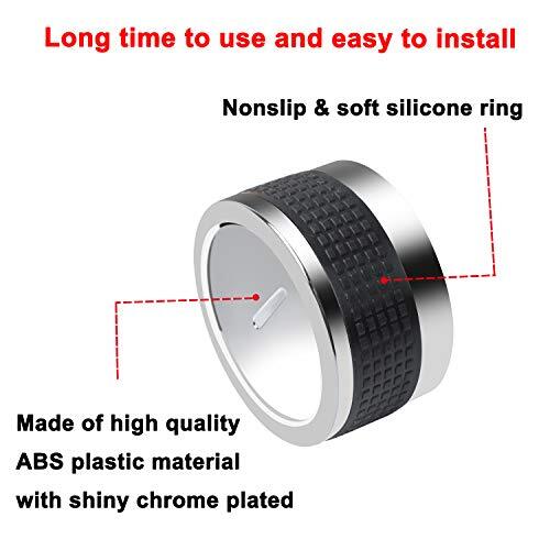 Gas Grill Universal Knobs, Grill Control Knob Replacement Chrome Plated