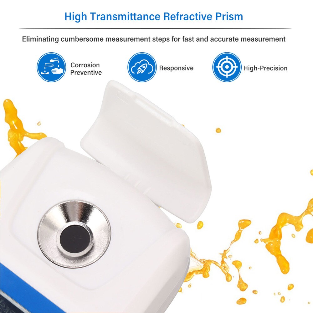 High 0-55% Digital Refractometer Meter Automatic S8S0