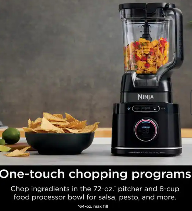 Ninja TB401 Detect Power Kitchen System Pro Blender Food Processor BlendSense
