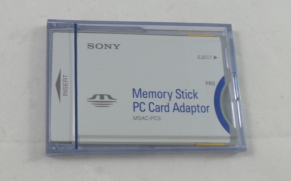 Vintage Sony Memory Stick PC Card Adapter (MSAC-PC3)