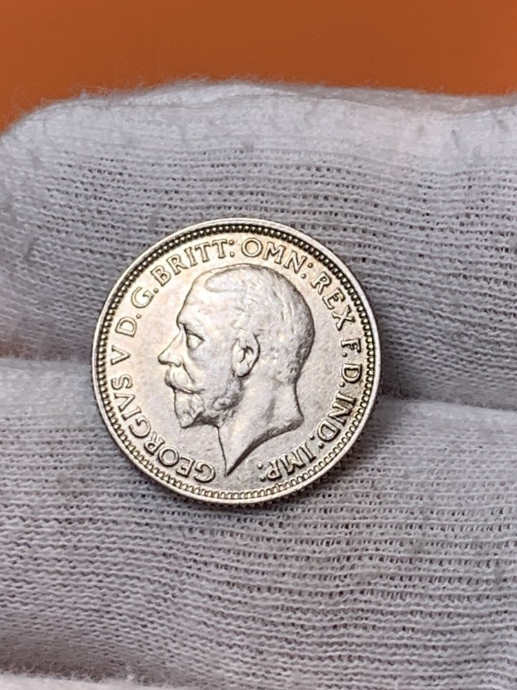 1928 Great Britain 🇬🇧 Silver Six 6 Pence (A2334)