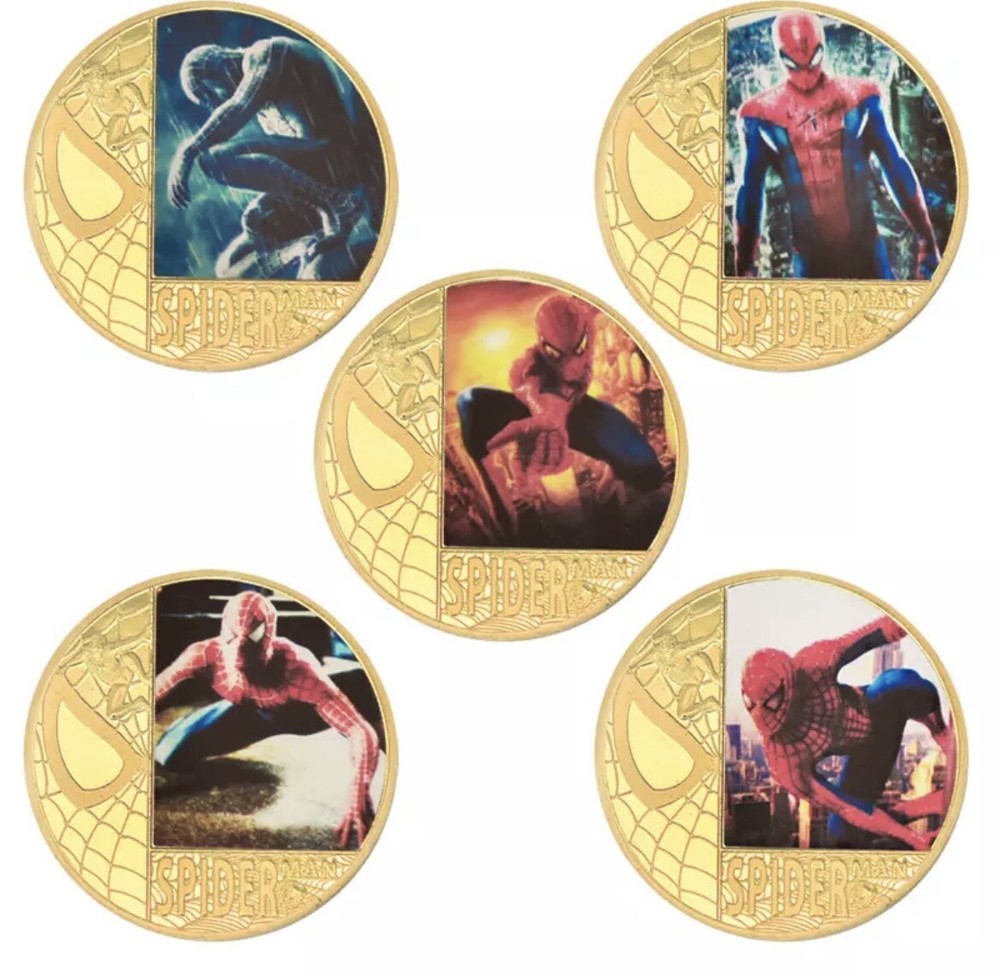 Spiderman Marvel Gold Plated Limited Edition Coin
