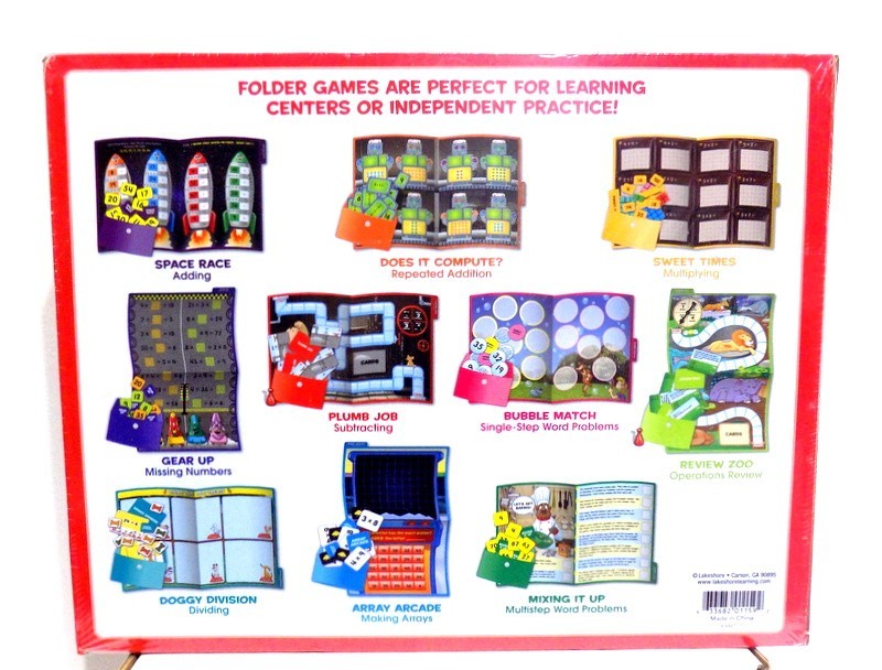 Lakeshore Operations & Algebraic Thinking - Elementary Folder Games Grades 2-3