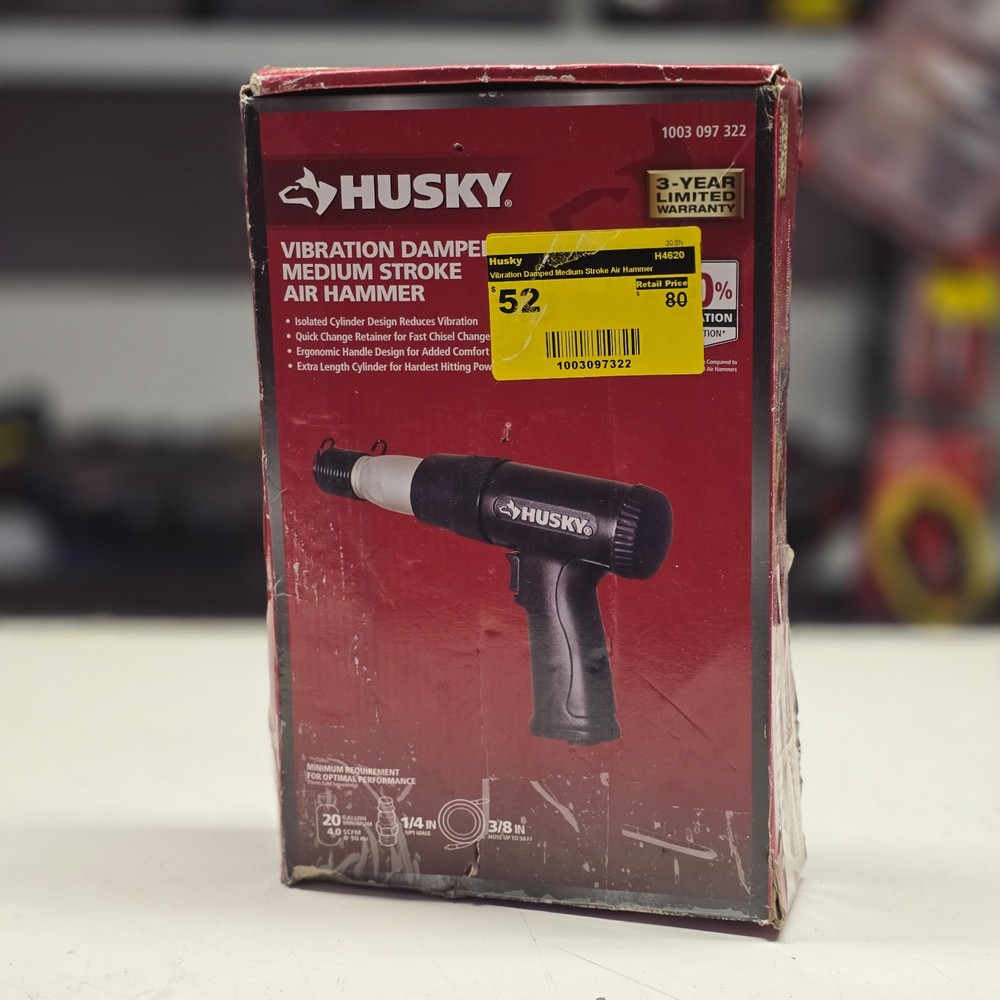 Husky Vibration Damped Medium Stroke Air Hammer H4620