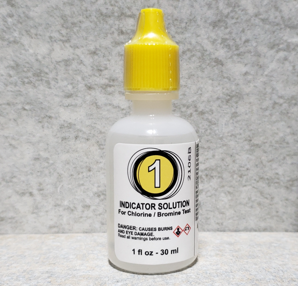 CHLORINE / BROMINE TEST KIT SOLUTION, REAGENT #1 - 1OZ (POOLSTYLE - 22391)
