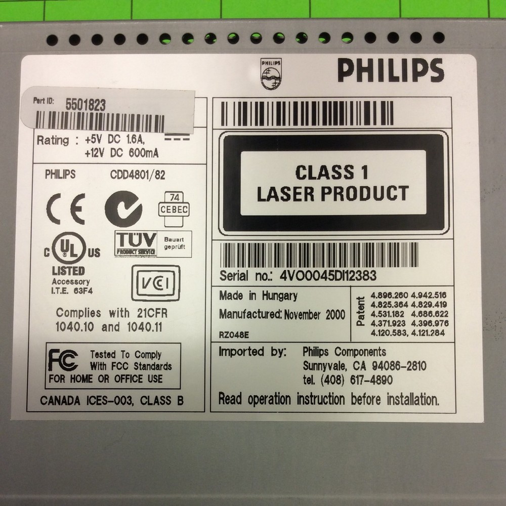 Philips CDD4801/82 Optical Disc Drive