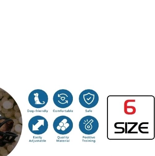 Baskerville Ultra Muzzle w/Training Clicker, Size 6 Black