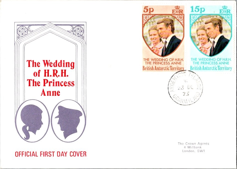 British Antarctic Territory Scott 60-61 Printed Address.