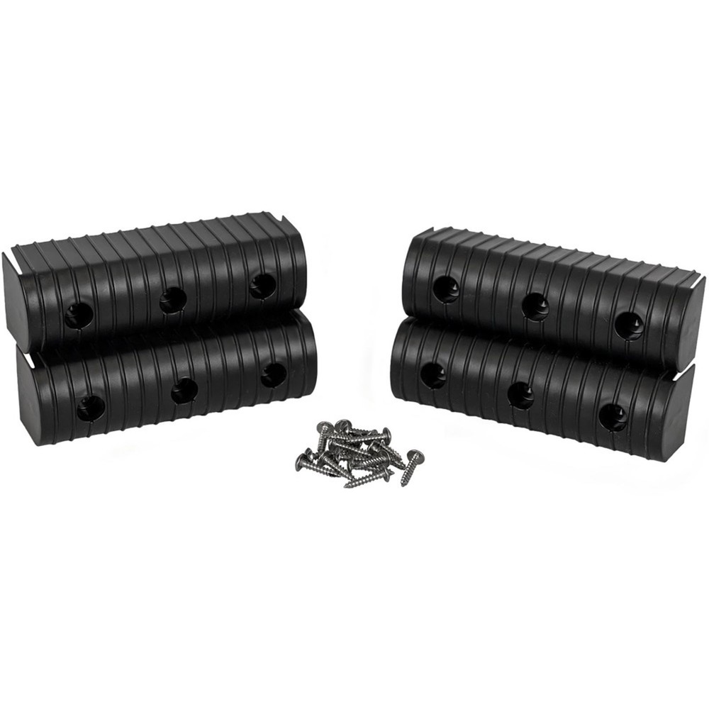 Caliber BunkWrap Endcap - 2"x6" - Black - 4/Pack 23053-BK